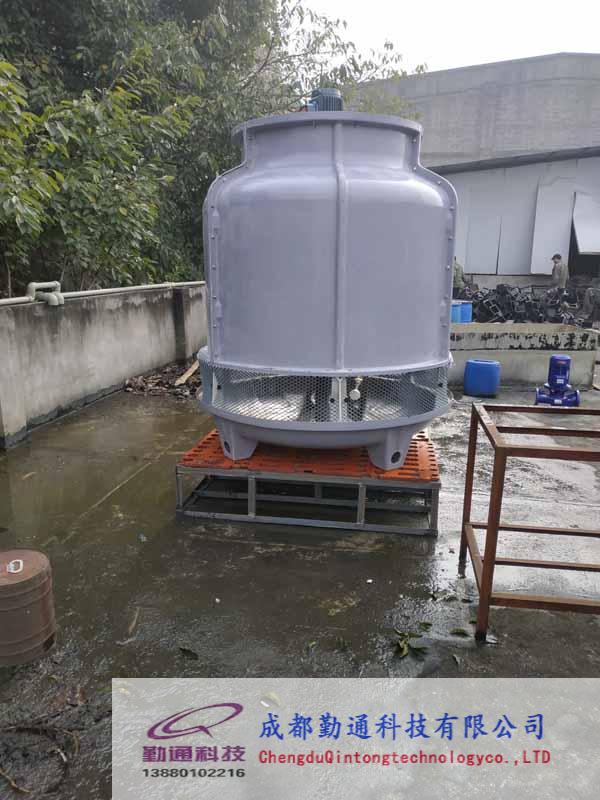 四川资中职业学校40T冷却塔安装现场